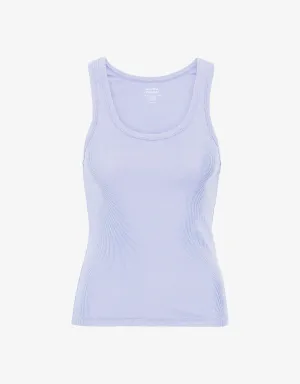 Women Organic Rib Tank Top - Soft Lavender