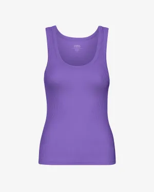 Women Organic Rib Tank Top - Ultra Violet