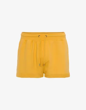 Women Organic Sweatshorts - Burned Yellow