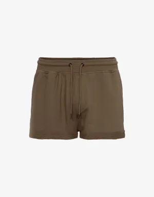 Women Organic Sweatshorts - Cedar Brown