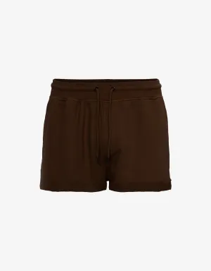 Women Organic Sweatshorts - Coffee Brown