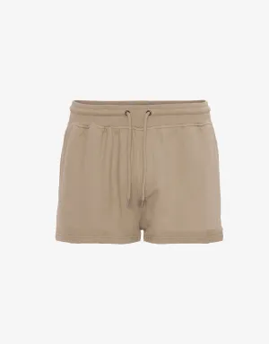 Women Organic Sweatshorts - Honey Beige