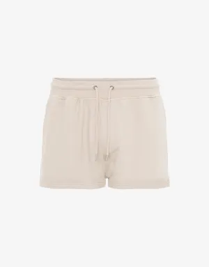 Women Organic Sweatshorts - Ivory White