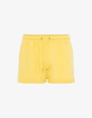 Women Organic Sweatshorts - Lemon Yellow