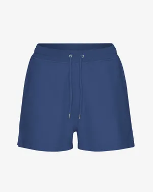Women Organic Sweatshorts - Marine Blue