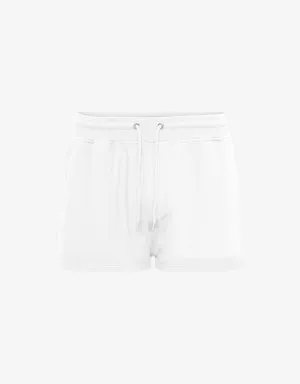 Women Organic Sweatshorts - Optical White
