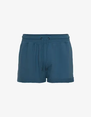 Women Organic Sweatshorts - Petrol Blue