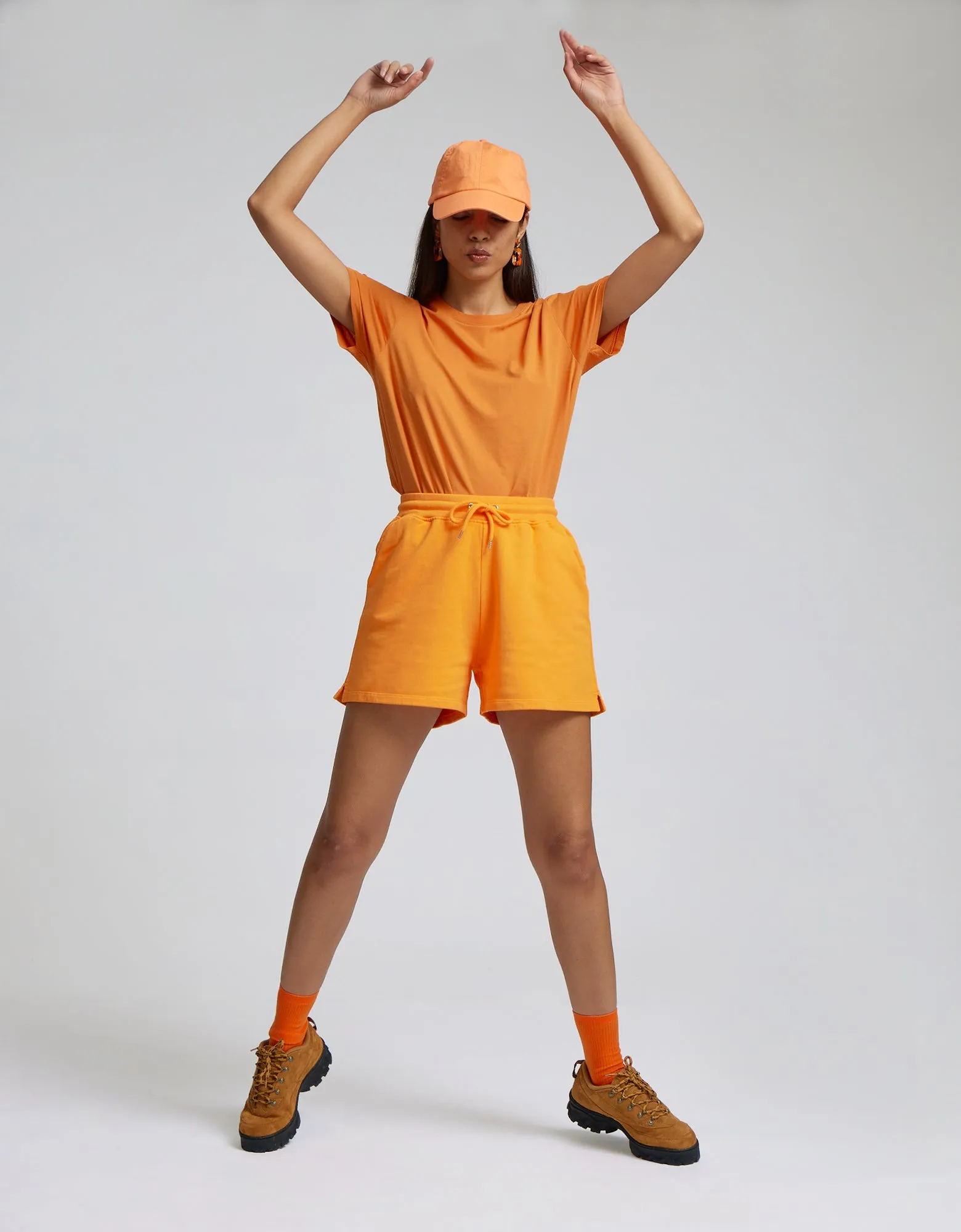 Women Organic Sweatshorts - Sky Blue