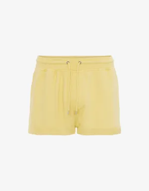 Women Organic Sweatshorts - Soft Yellow