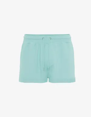 Women Organic Sweatshorts - Teal Blue