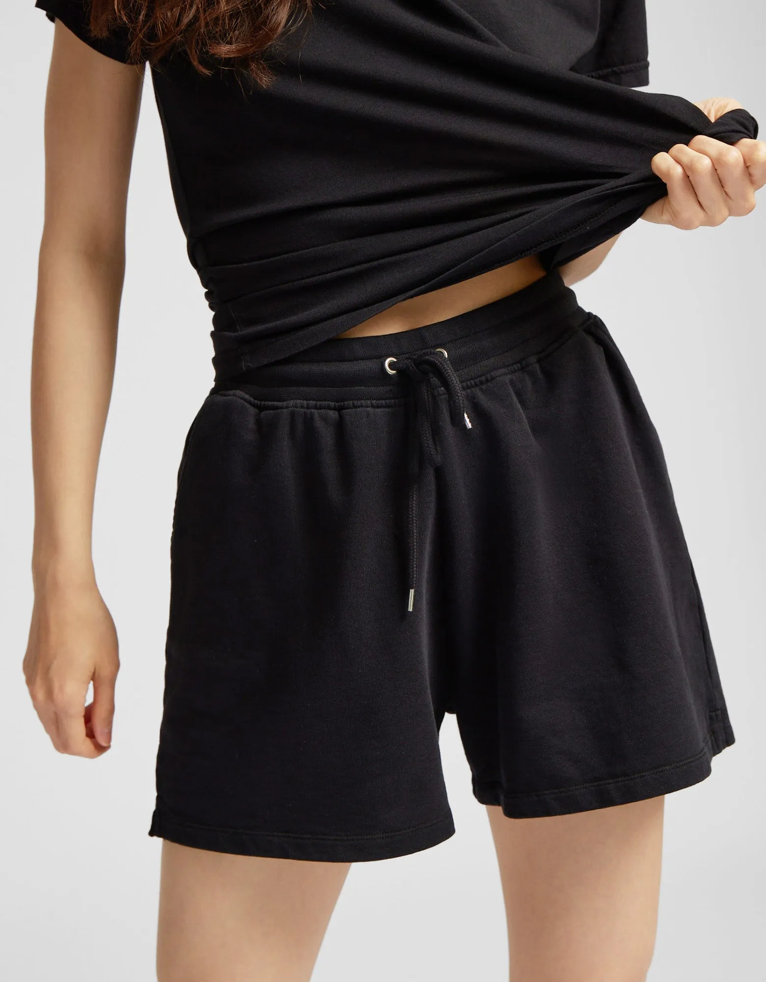 Women Organic Sweatshorts - Warm Taupe