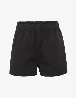 Women Organic Twill Shorts - Deep Black
