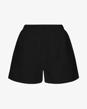 Women Organic Twill Shorts - Deep Black