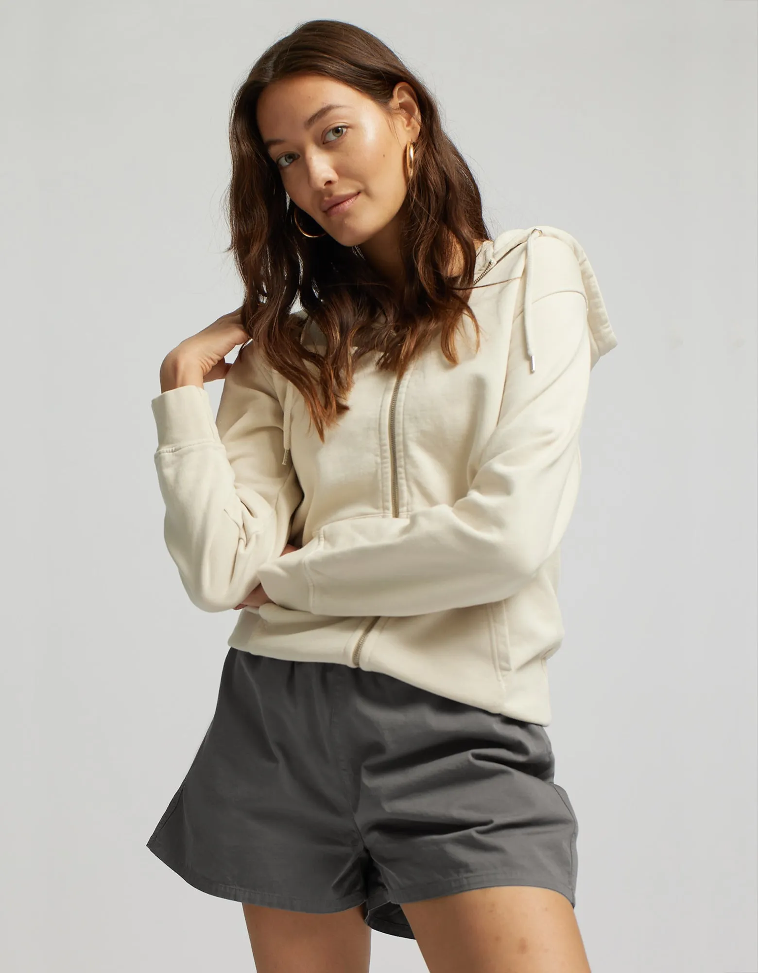 Women Organic Twill Shorts - Hunter Green