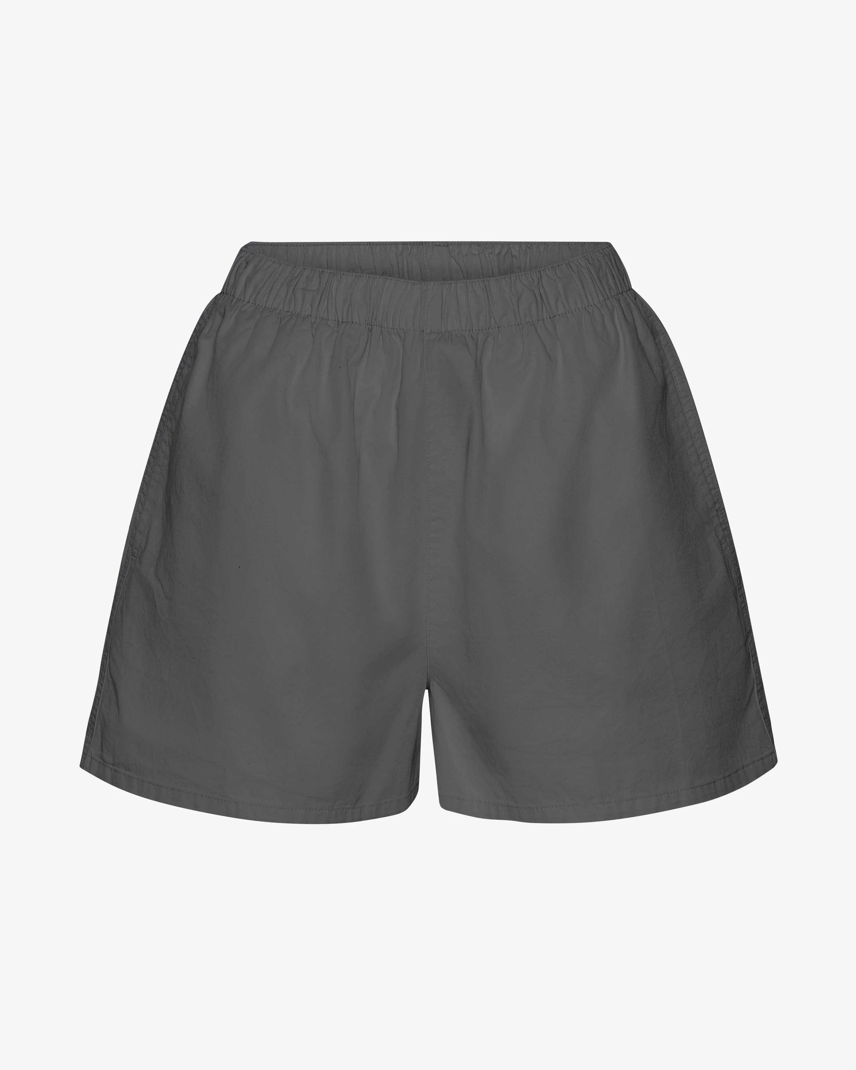 Women Organic Twill Shorts - Lava Grey