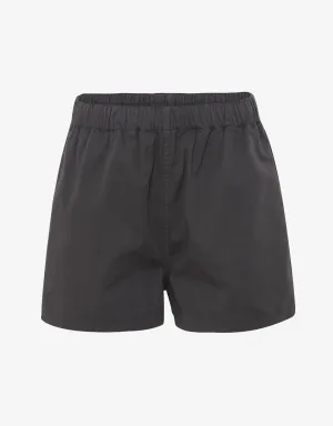 Women Organic Twill Shorts - Lava Grey