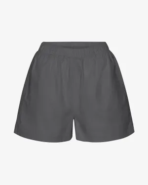 Women Organic Twill Shorts - Lava Grey