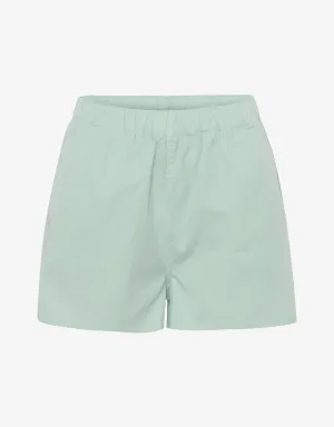 Women Organic Twill Shorts - Light Aqua