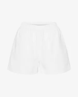 Women Organic Twill Shorts - Optical White