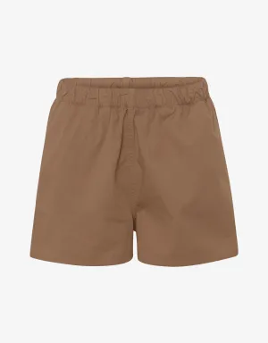 Women Organic Twill Shorts - Sahara Camel