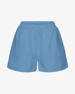 Women Organic Twill Shorts - Seaside Blue