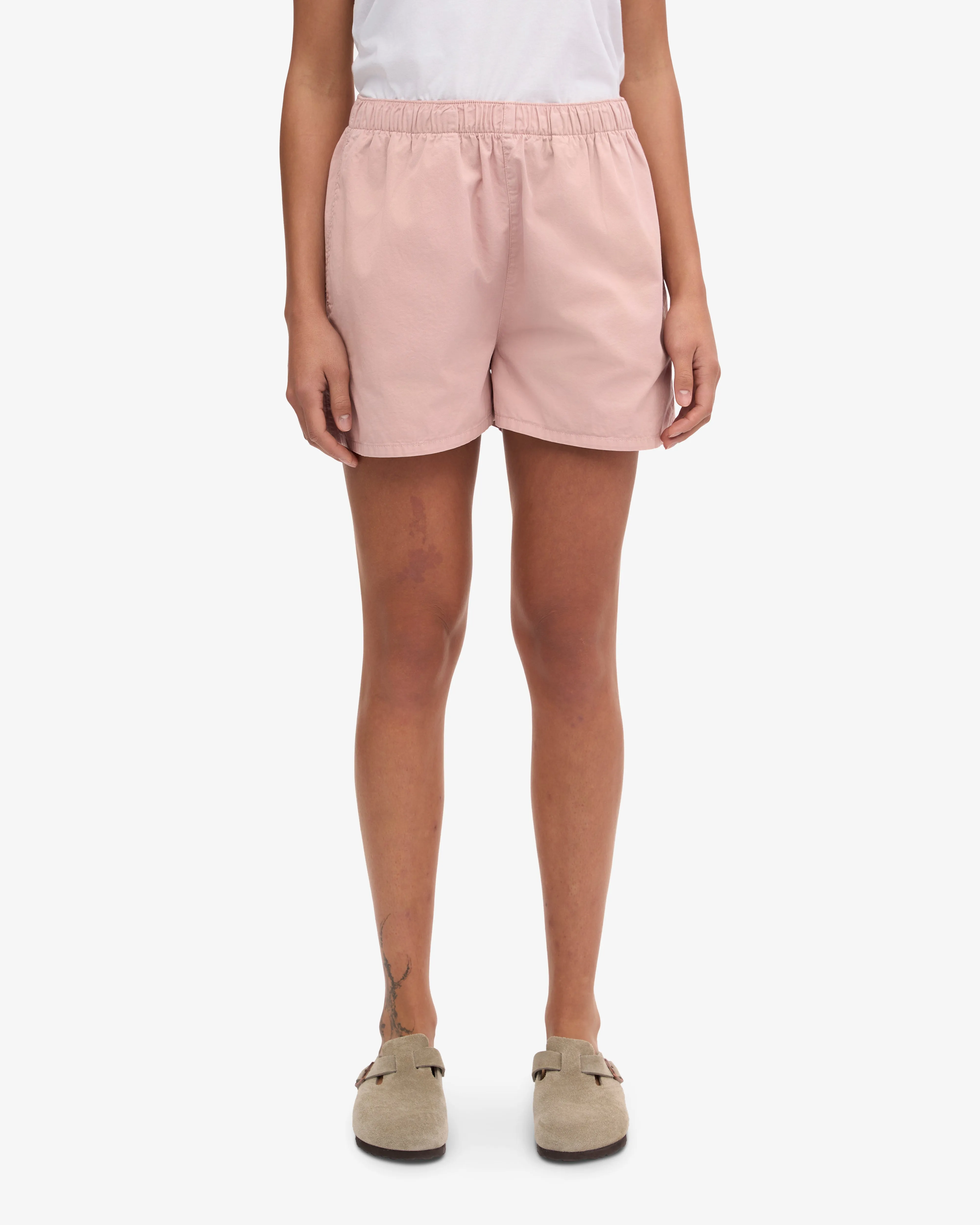 Women Organic Twill Shorts - Seaside Blue