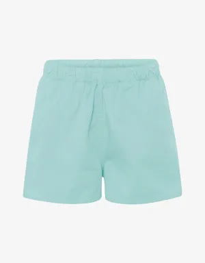 Women Organic Twill Shorts - Teal Blue