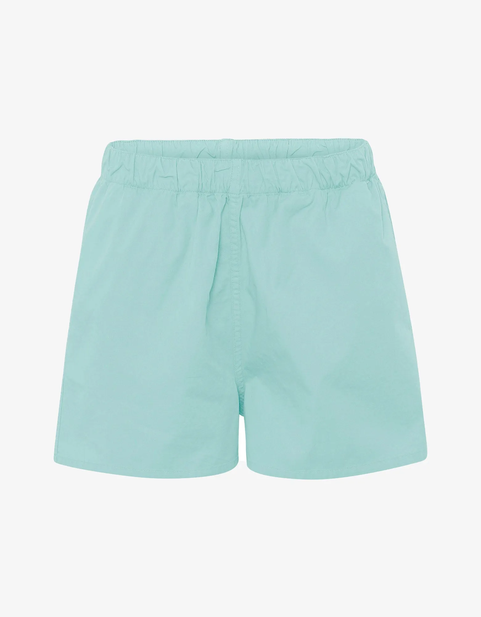 Women Organic Twill Shorts - Teal Blue