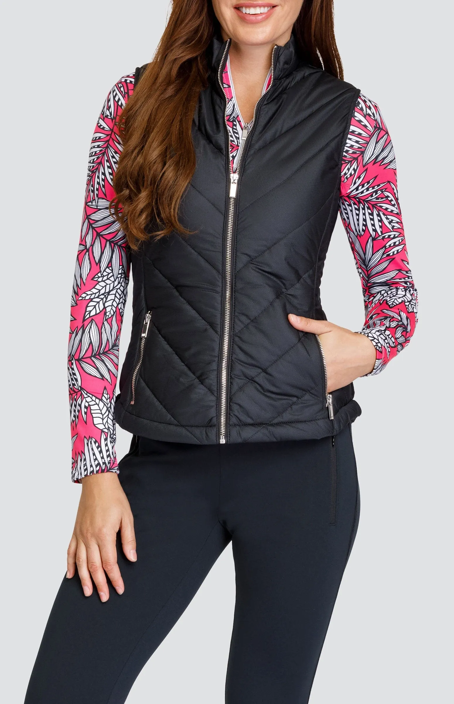 Women Tail Activewear Benton Top - Cascading Ferns
