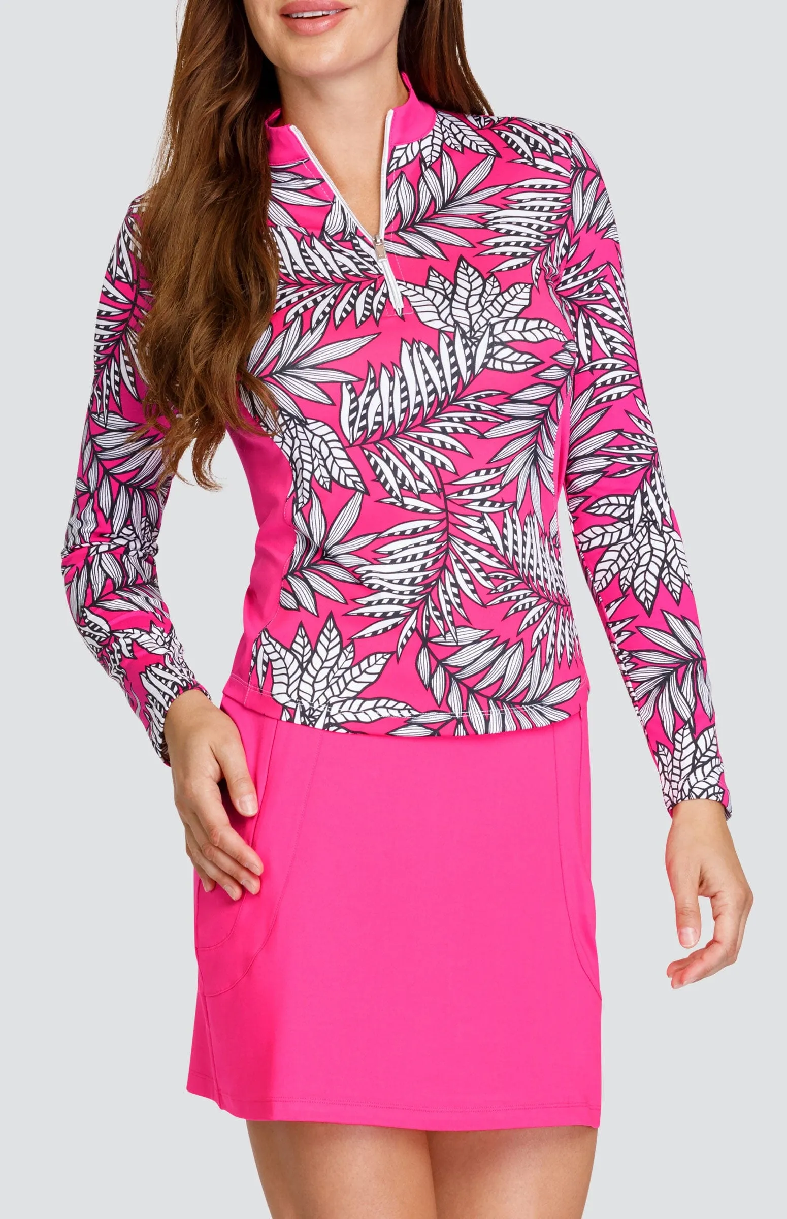 Women Tail Activewear Benton Top - Cascading Ferns