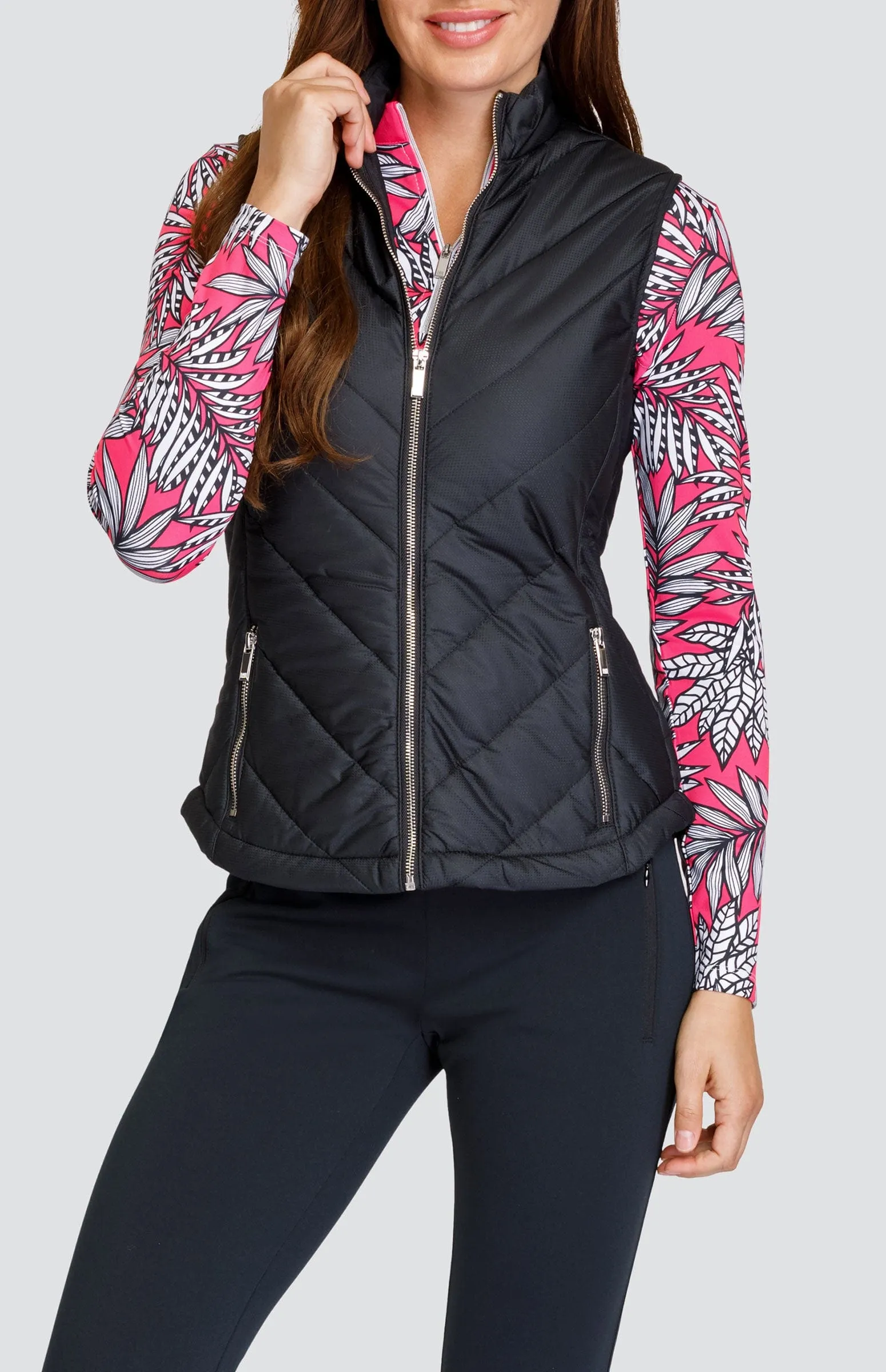Women Tail Activewear Benton Top - Cascading Ferns