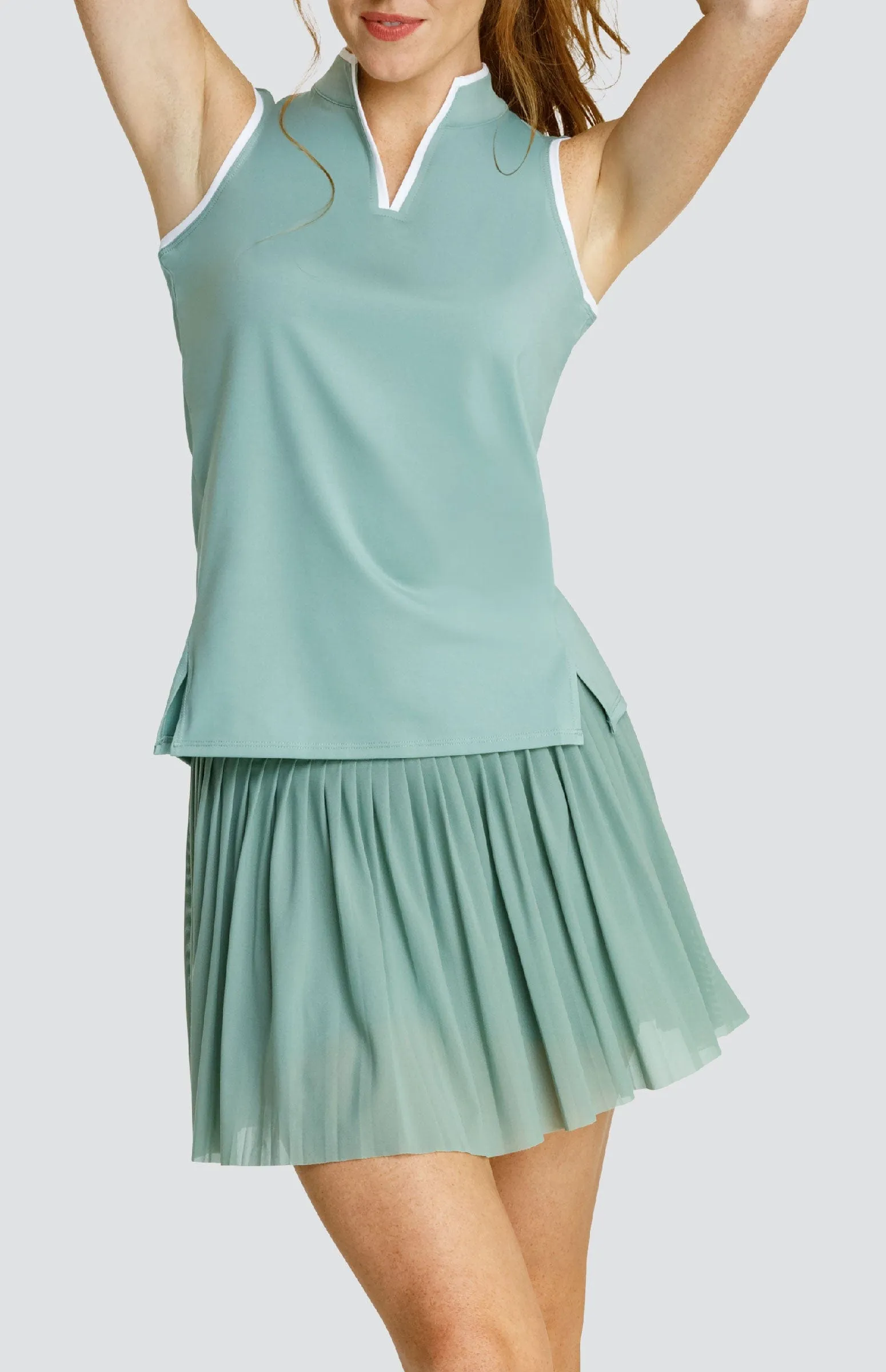 Women Tail Activewear Coquette Top - Sage