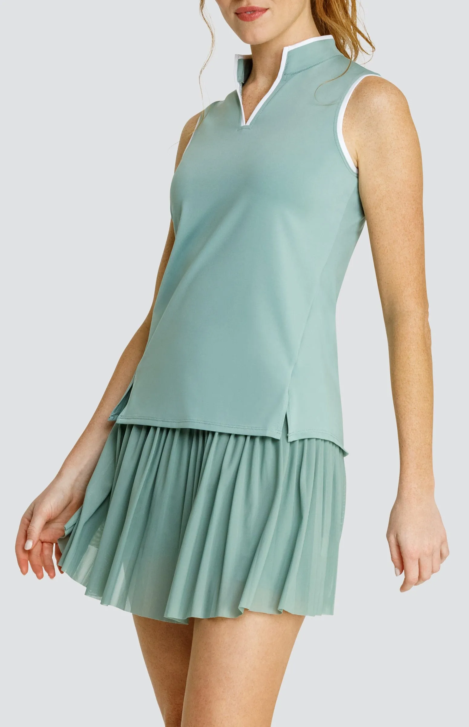 Women Tail Activewear Coquette Top - Sage