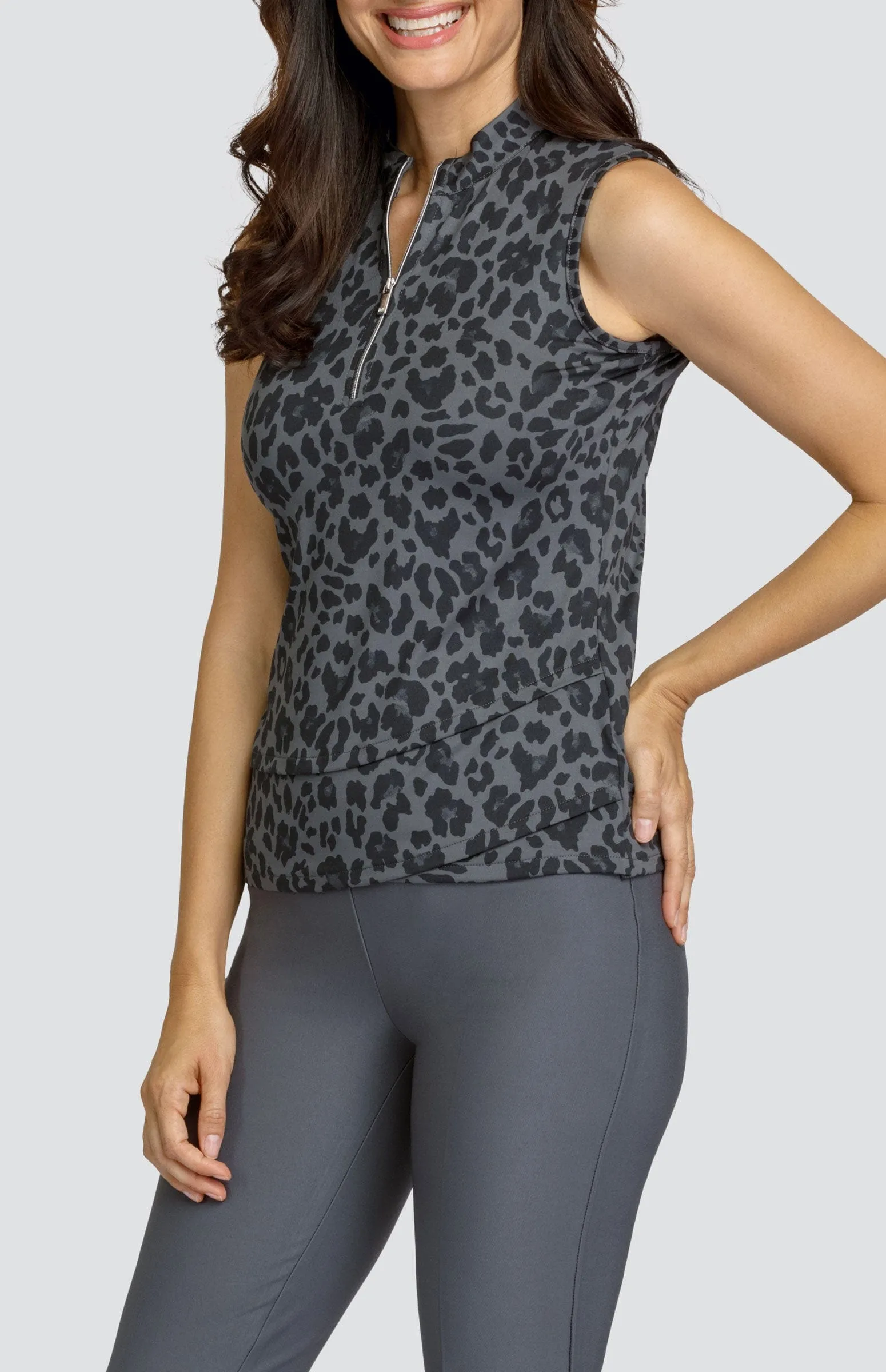 Women Tail Activewear Oro Top - Leopardess