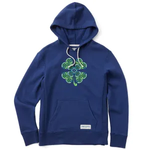 Women's 4 Leaf Clover Swirl Simply True Fleece Hoodie Life is Good