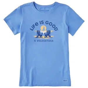 Women's 5 O'Clocktails Adirondack Short Sleeve Tee Life is Good