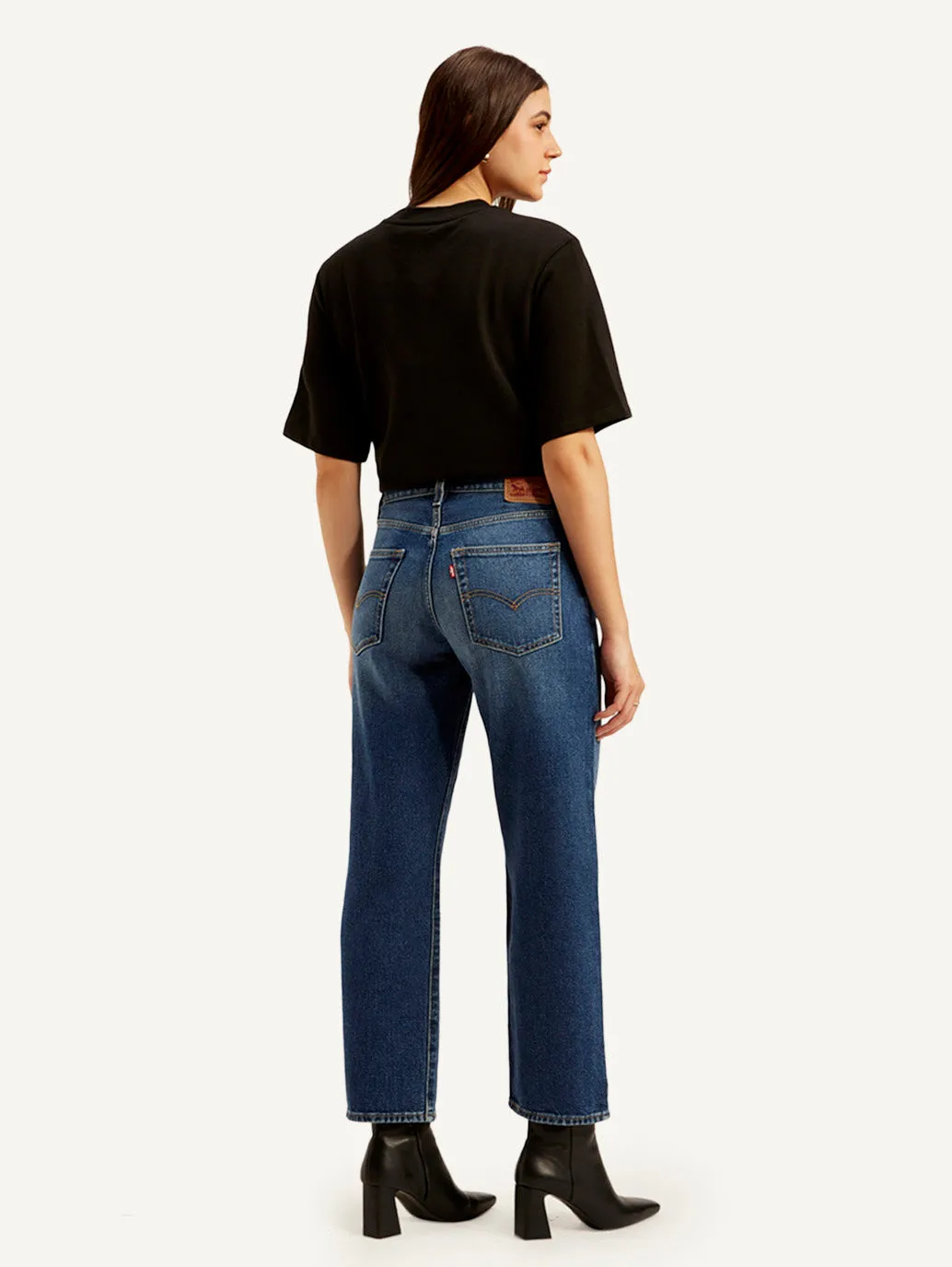 Women's 94 Blue Baggy Fit Mid Rise Jeans LEVI'S