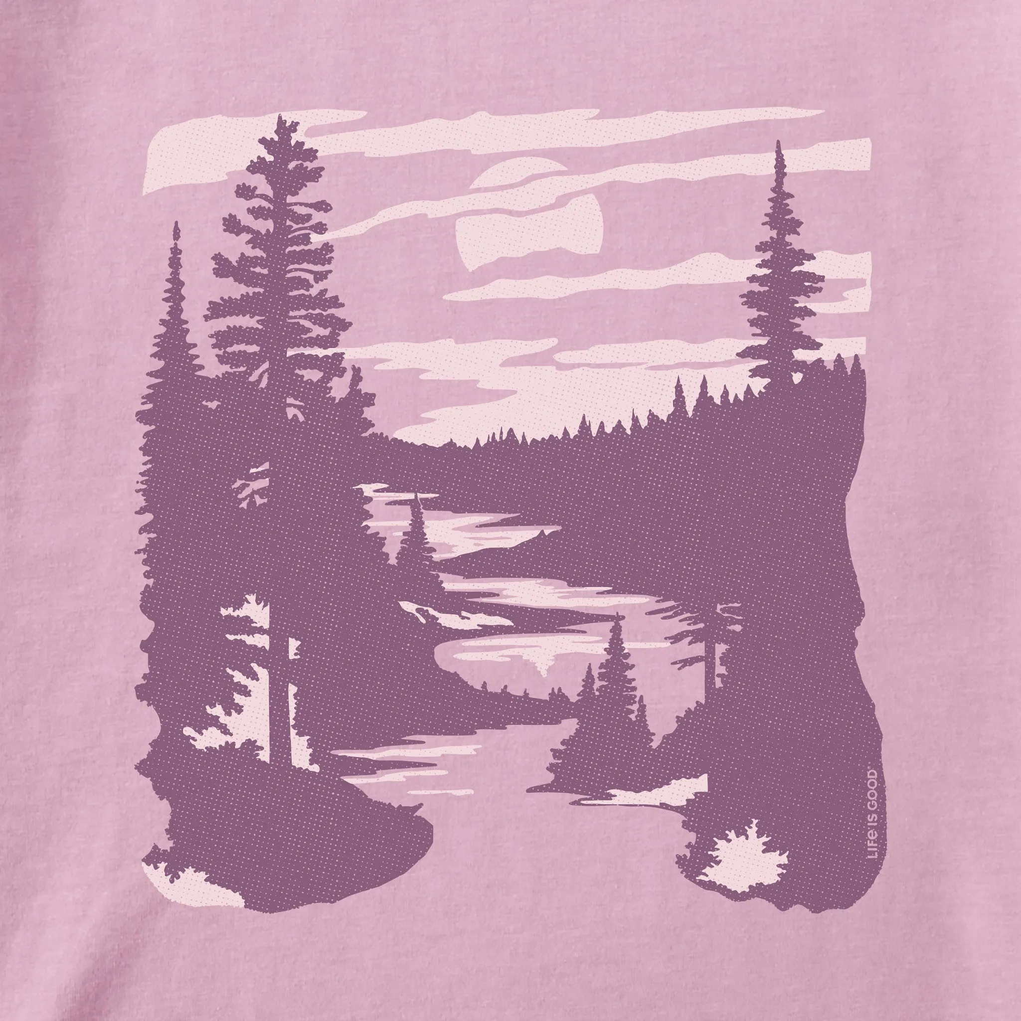 Women's A River Runs Through It Short Sleeve Crusher Boxy Tee Life is Good