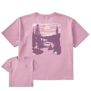 Women's A River Runs Through It Short Sleeve Crusher Boxy Tee Life is Good