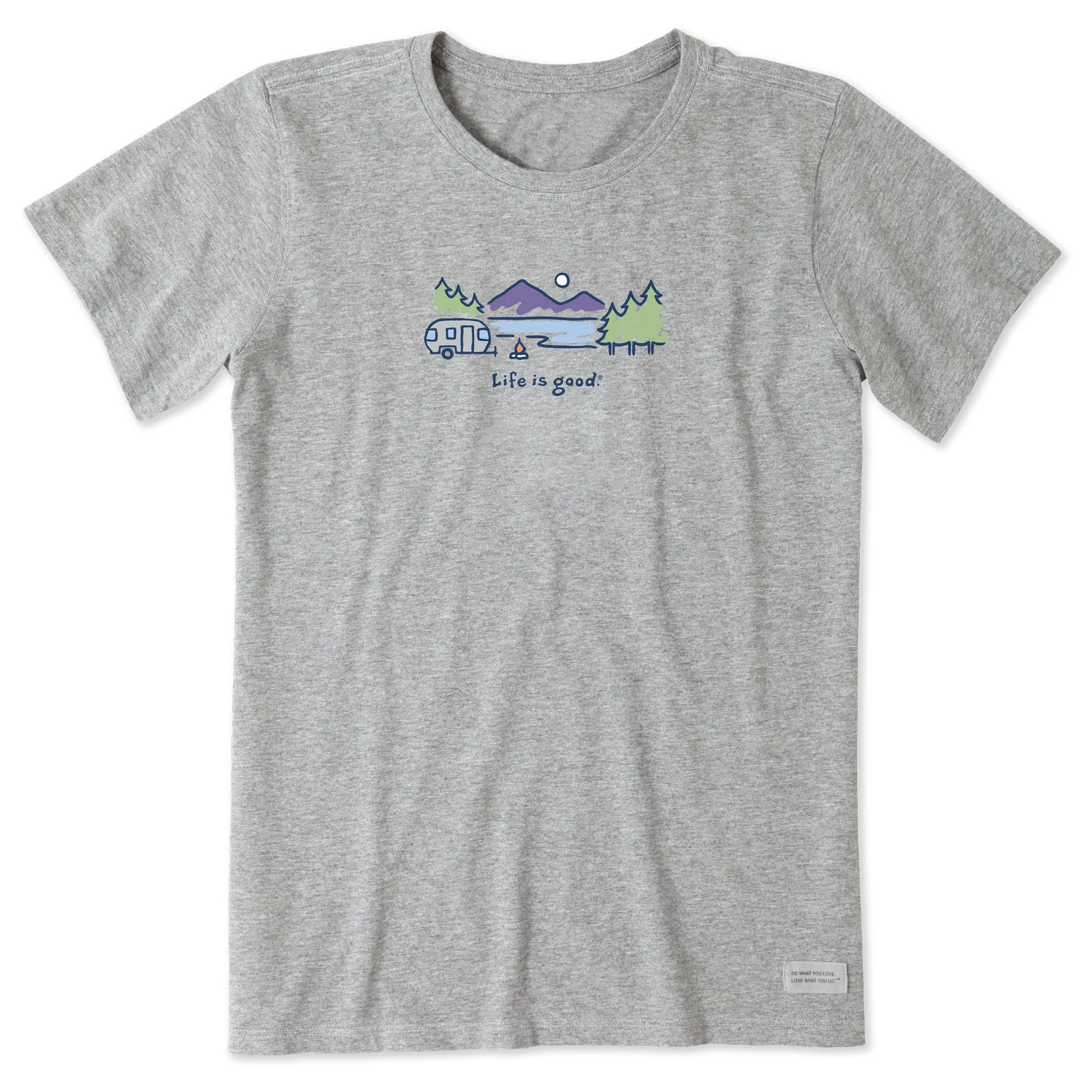 Women's Airstream Lakeside Short Sleeve Crusher Tee Life is Good