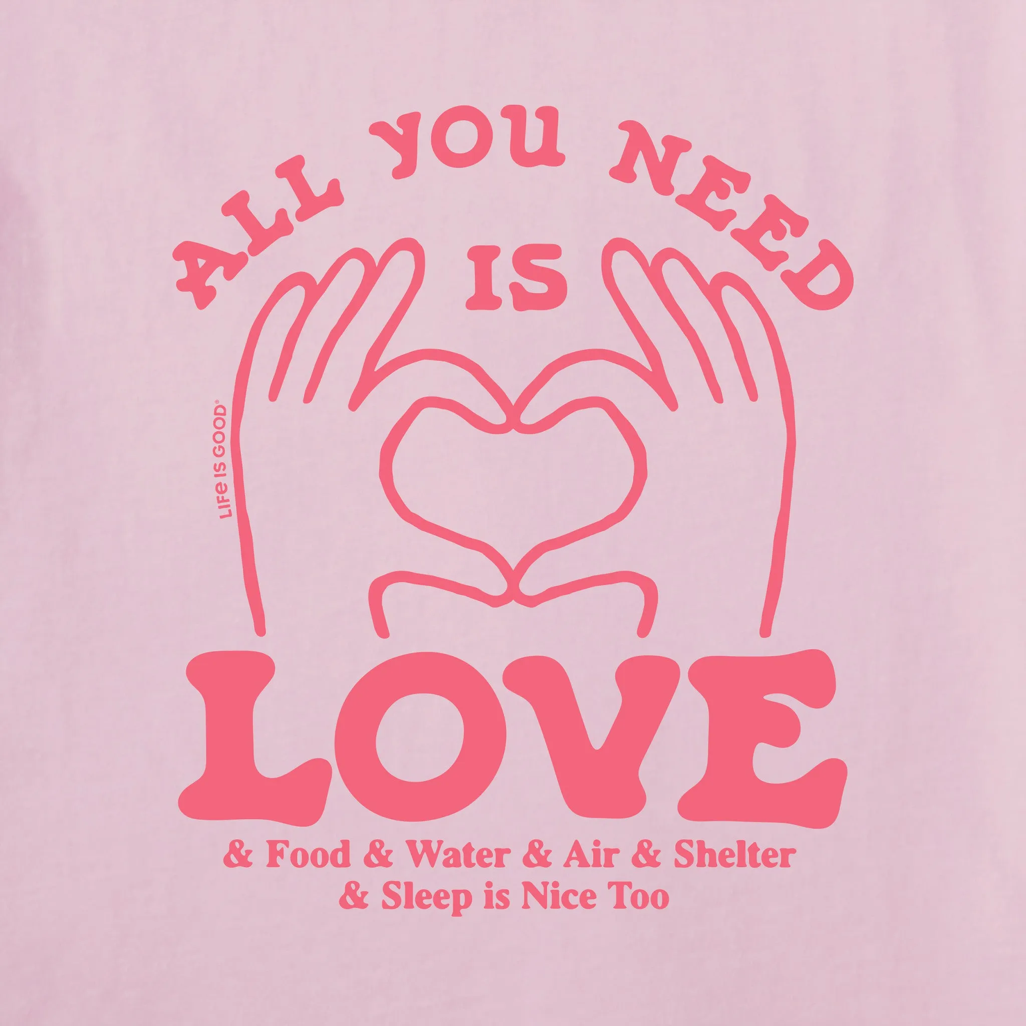 Women's All You Need is Love & Essentials Short Sleeve Tee Life is Good