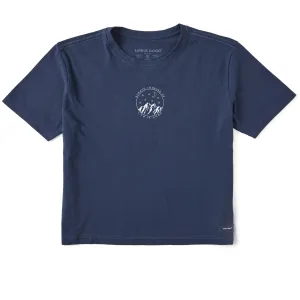 Women's Always Looking Up Celestial Short Sleeve Crusher Boxy Tee Life is Good