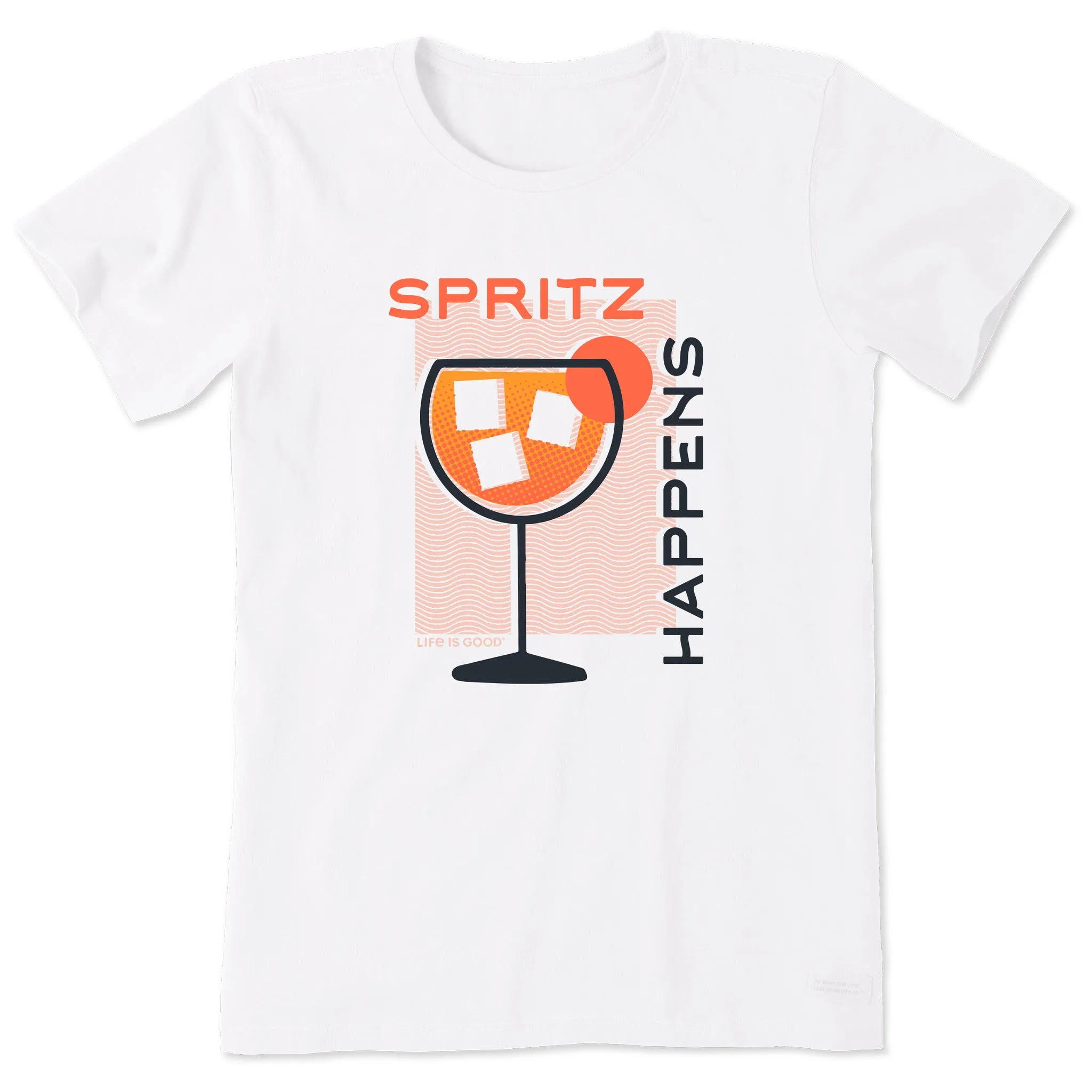 Women's Aperol Spritz Happens Short Sleeve Tee Life is Good