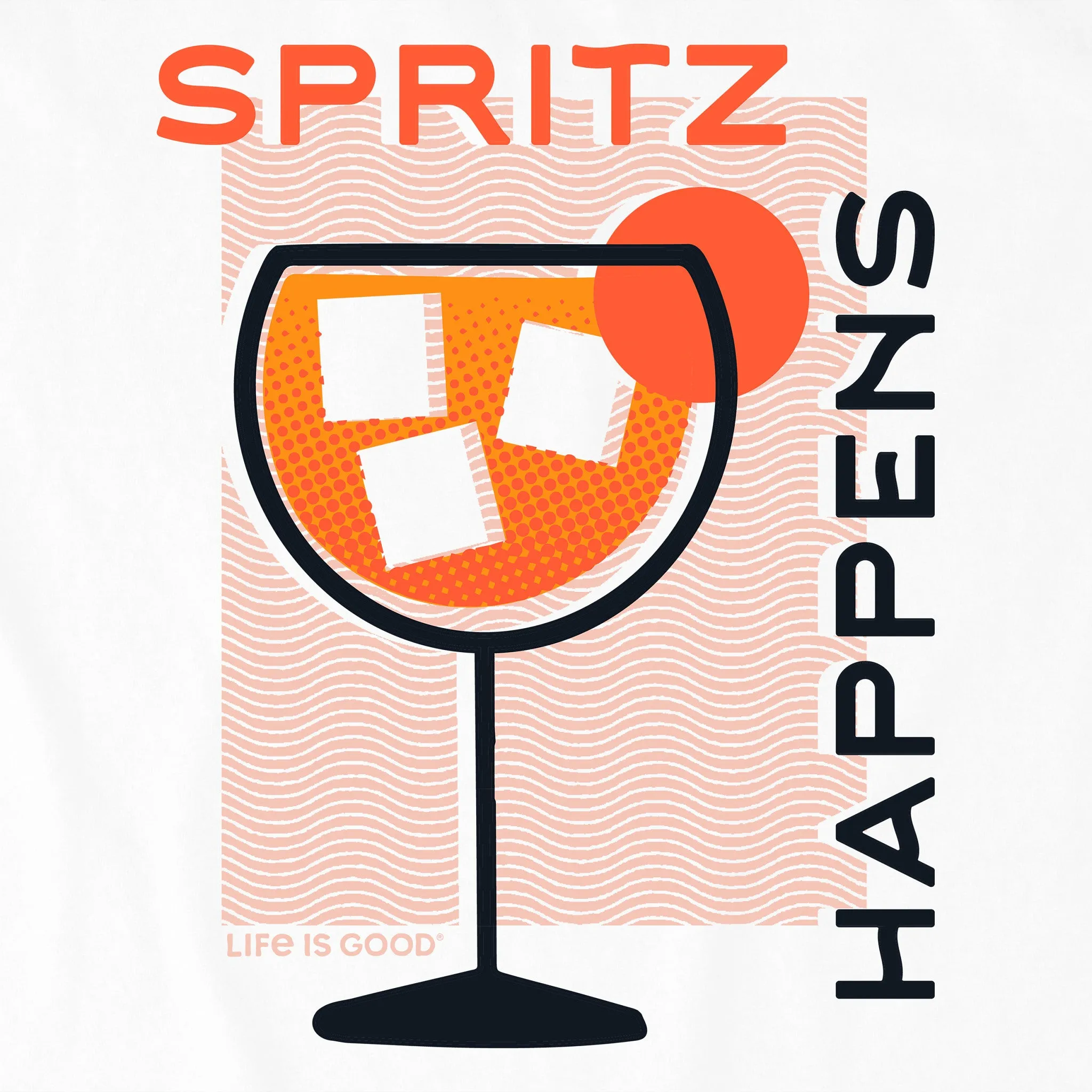 Women's Aperol Spritz Happens Short Sleeve Tee Life is Good