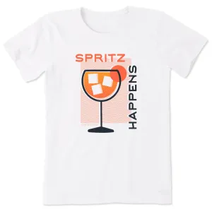 Women's Aperol Spritz Happens Short Sleeve Tee Life is Good