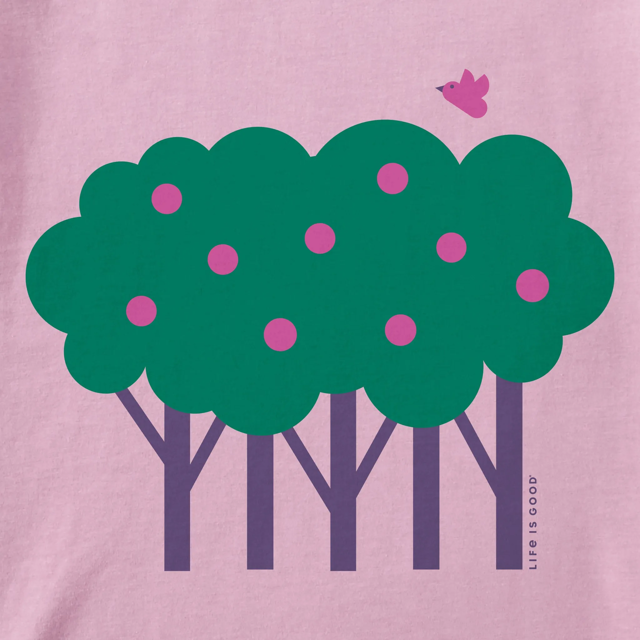 Women's Apple Tree Long Sleeve Crusher Tee Life is Good