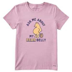 Women's Ask Me About My Bear Belly Short Sleeve Tee Life is Good
