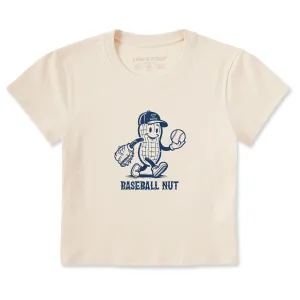 Women's Baseball Nut Crusher-LITE Shrunken Tee Life is Good