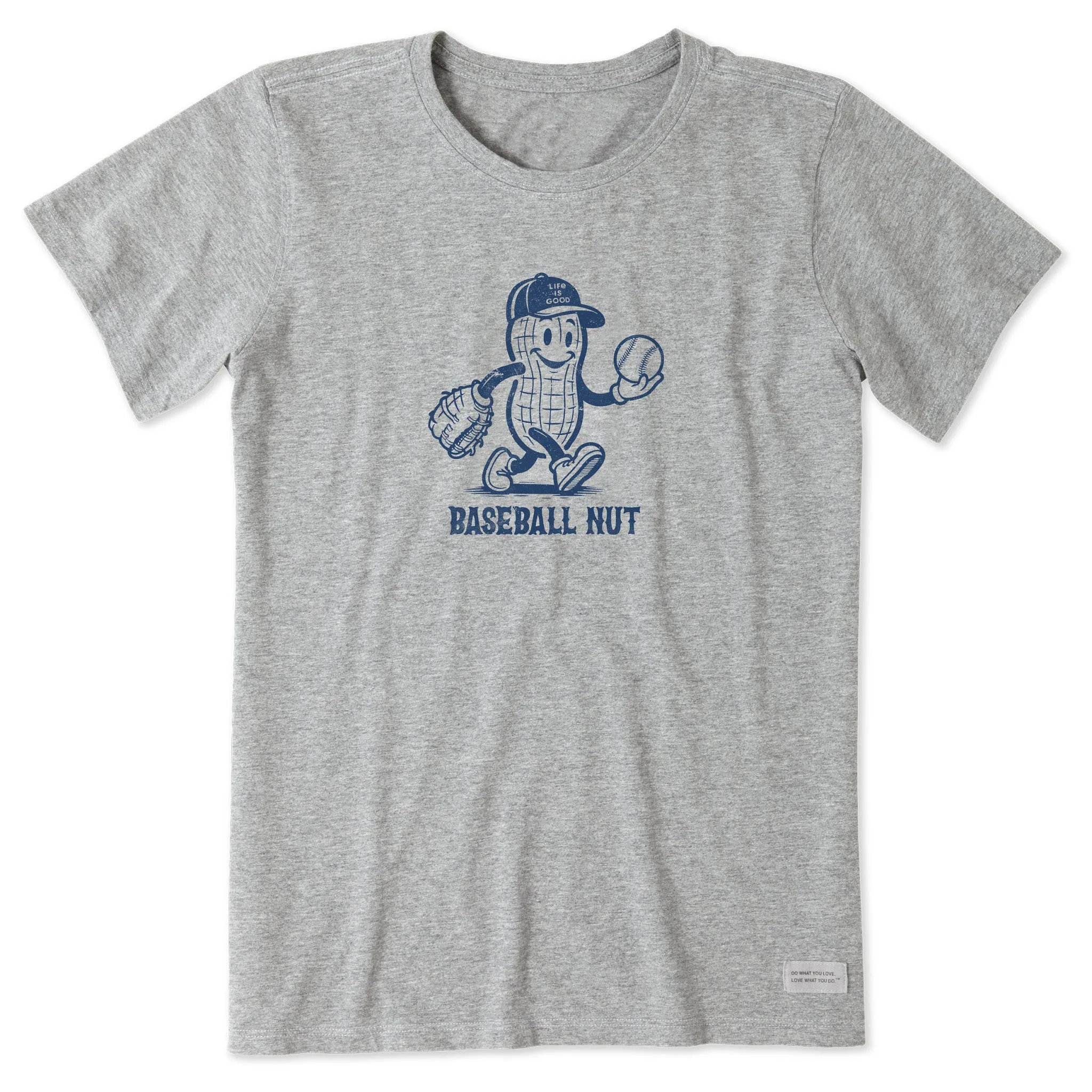 Women's Baseball Nut Short Sleeve Crusher Tee Life is Good