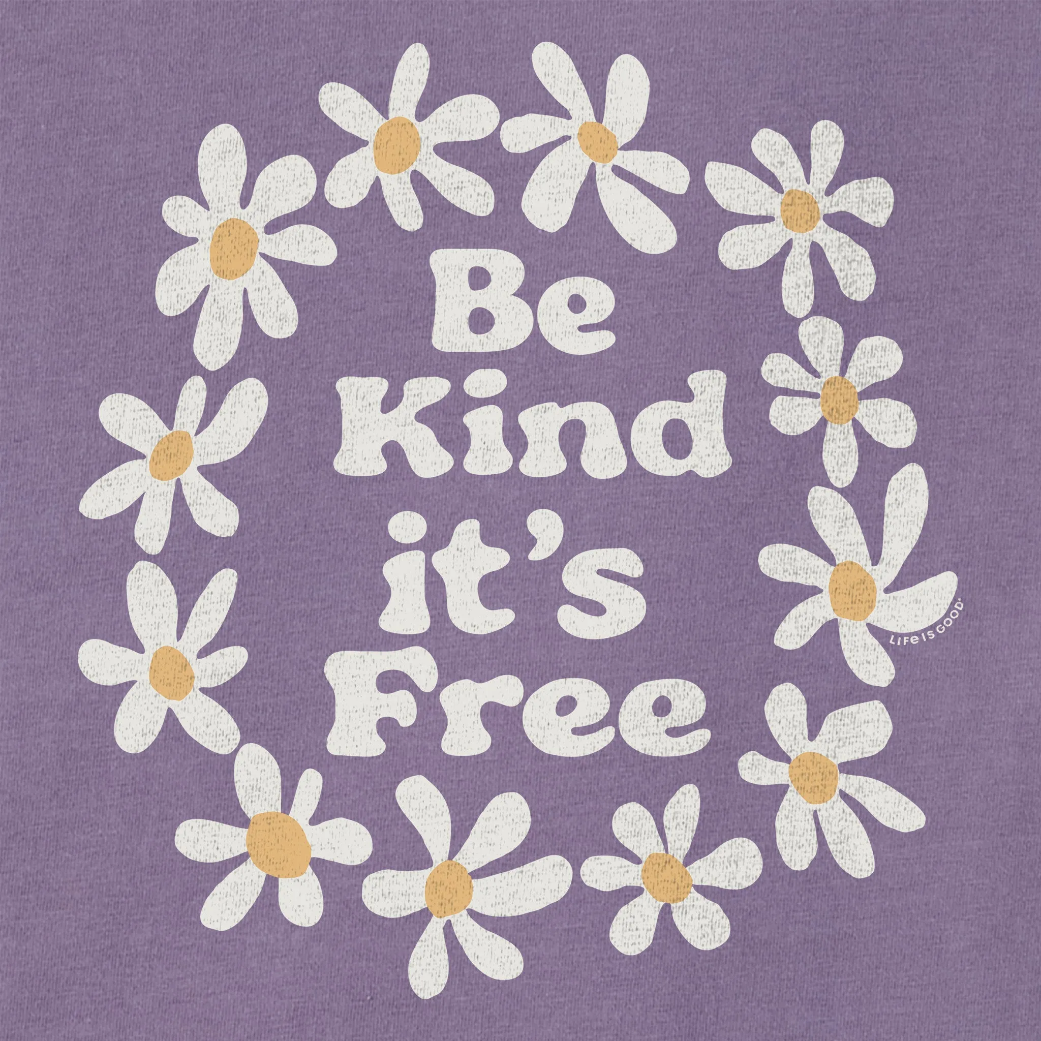 Women's Be Kind It's Free Short Sleeve Crusher Boxy Tee Life is Good